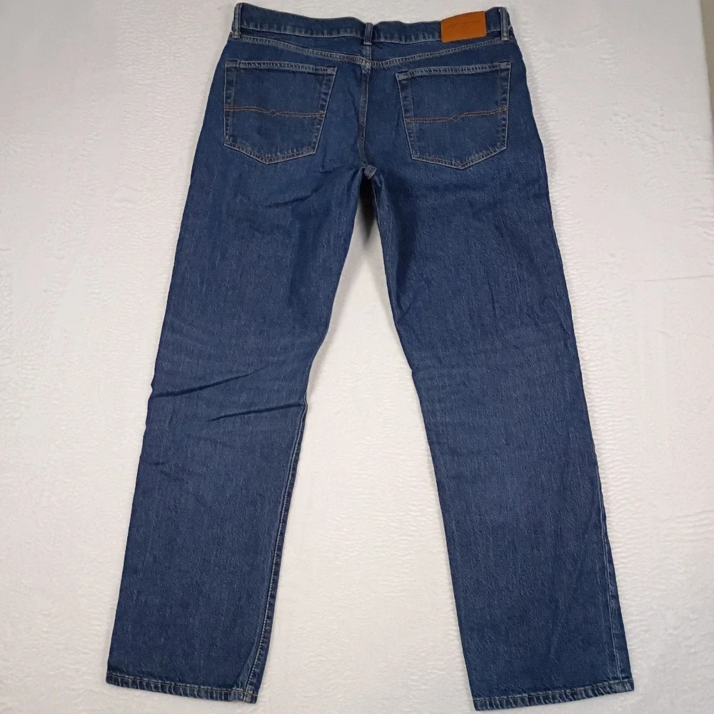 Lucky‎ Brand Jeans Men's 363 Vintage Straight 36x32 Blue Denim Modern Distressed